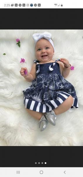 Navy Nautical Knot Dress picture