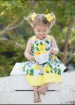 Lemon Reverse Knot Dress