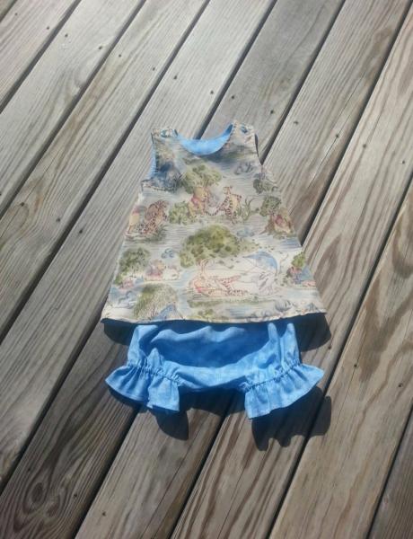 Vintage Pooh A Line Dress and Bloomers