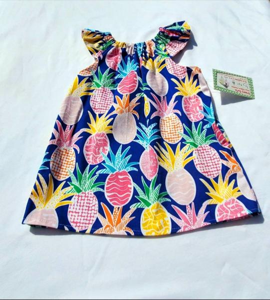 Pineapple Flutter Sleeve Dress picture