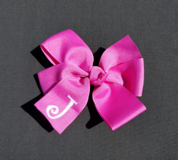 Wildberry Monogrammed Hair Bow picture