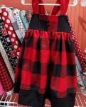 Red Buffalo Plaid Reverse Knot Dress