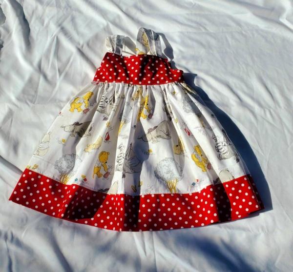 White Pooh Reverse Knot Dress picture