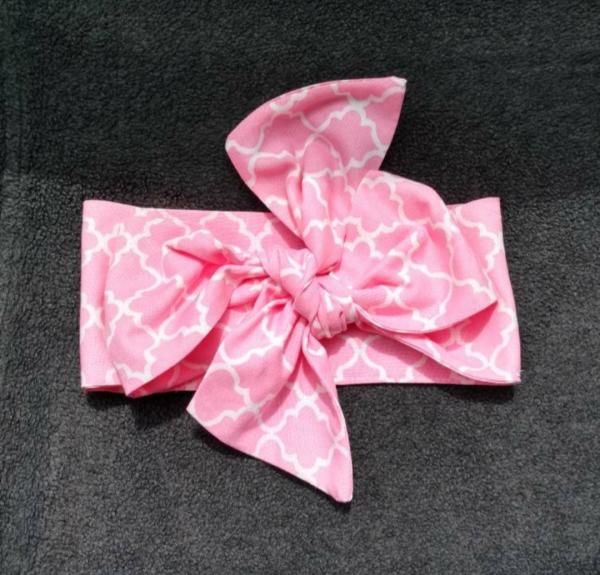 Pink Quarterfoil Headwrap