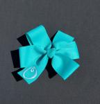 Lagoon Monogrammed Hair Bow