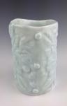 Vase with flower & leaf pattern