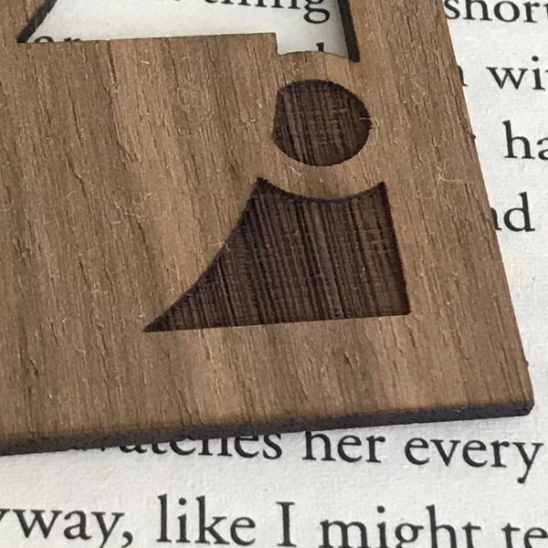 "Drink Good Coffee, Read Good Books" Wooden Bookmark picture