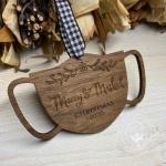 Mask, Facemask Wooden Christmas Ornament