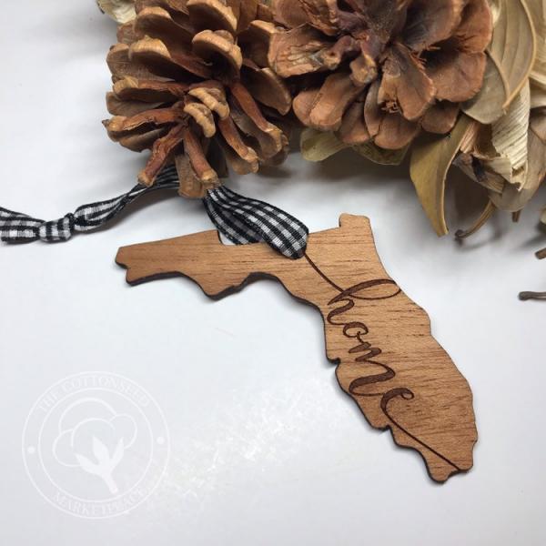 Florida Home Wooden Christmas Ornament picture