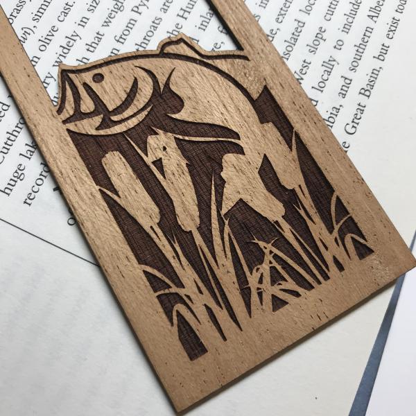 "Rather Be Fishing" Wooden Bookmark picture