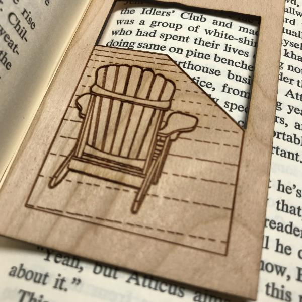 "Life is Better at the Lake" Wooden Bookmark picture