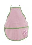 Adult Apron- Red Seersucker