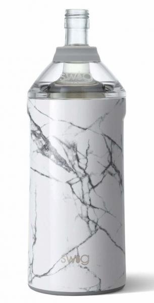 Swig Wine Bottle Insulator- marble picture