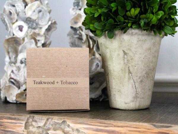 Teakwood + tobacco // 3 wick