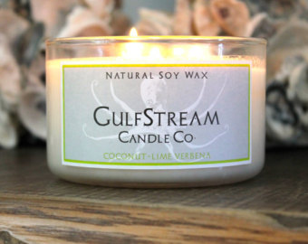 Coconut + Lime Verbena // 3 wick picture