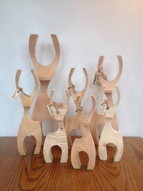 Scandinavian Design Deer - Family of 3 picture