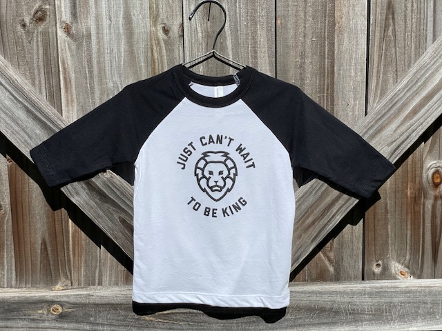 Just Can't Wait to be King - Toddler Baseball Tee picture