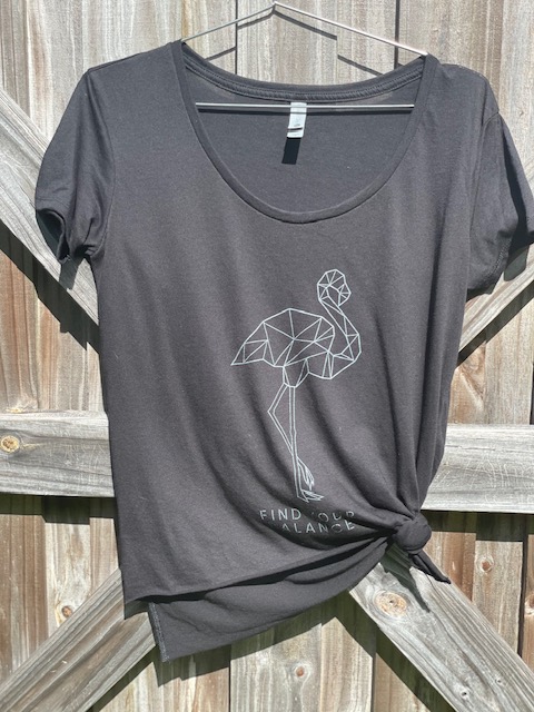 "FIND YOUR BALANCE" - Women's Black Tee picture