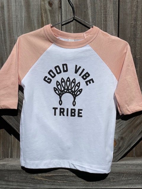 "Good Vibe Tribe" - Toddler Baseball Tee picture