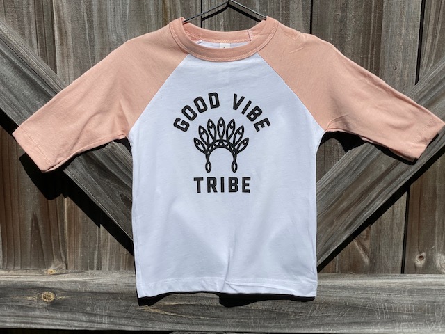 "Good Vibe Tribe" - Toddler Baseball Tee