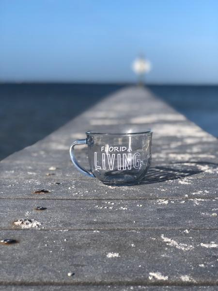 Florida Living - 18oz Clear Glass Mug