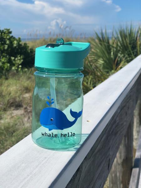 Whale hello - Kids water bottle 13oz