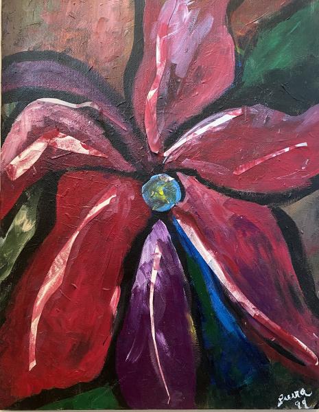 "Plum Pudding" 14"x18" picture