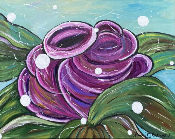 "Rose Bubbles" 16" x 20" picture