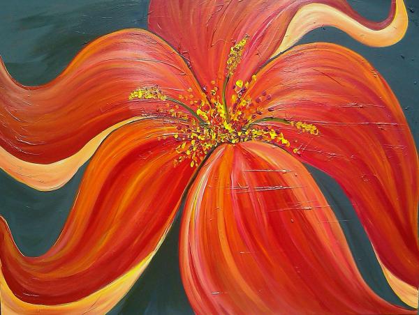 "Scarlet Pansy" 30"x40"