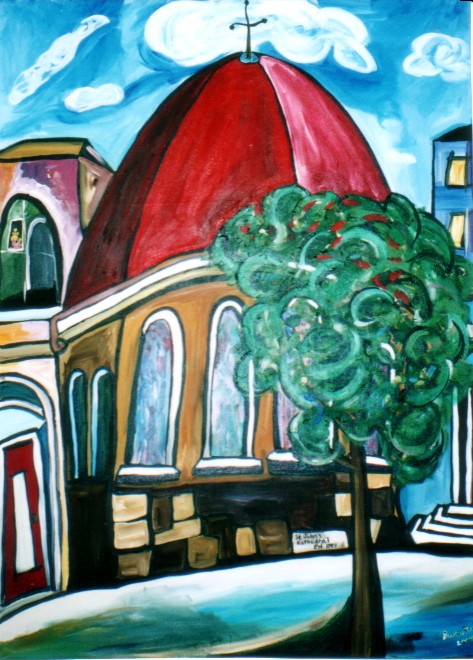 "St. John's Cathedral" 30"x40" picture