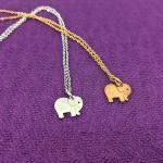 Simple Elephant Pendant Necklace