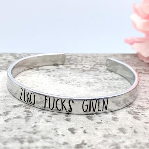 Zero Fucks Given Cuff Bracelet picture