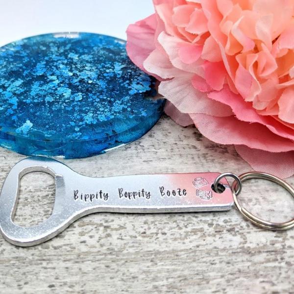 Bippity, Boppity, BOOZE Bottle Opener Keychain picture