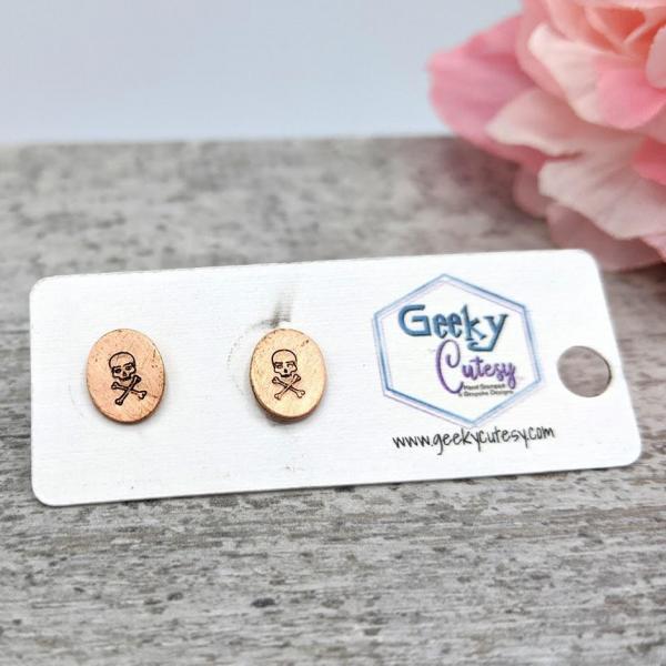 Jolly Roger Stud Earrings picture