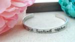 It's Fucking Mayhem Handstamped Cuff