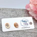 Anatomic Heart Stud Earrings