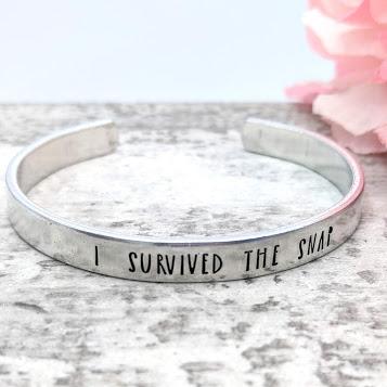 I Survived the Snap Cuff Bracelet