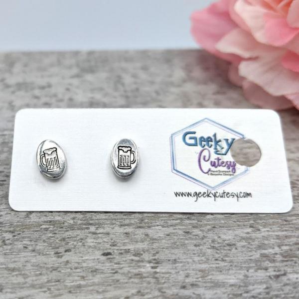 Beer Mug Stud Earrings picture