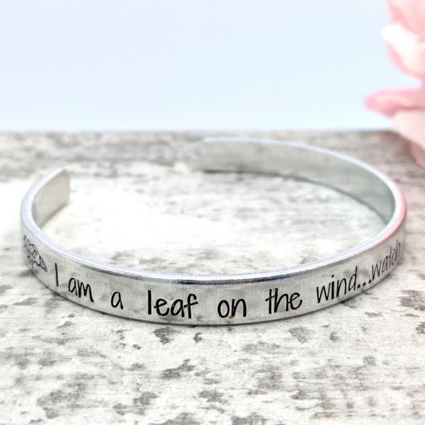 I Am a Leaf on the Wind Cuff Bracelet picture