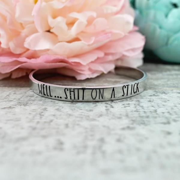 Well...Shit on a Stick Cuff Bracelet picture