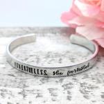 Nevertheless, She Persisted Cuff Bracelet