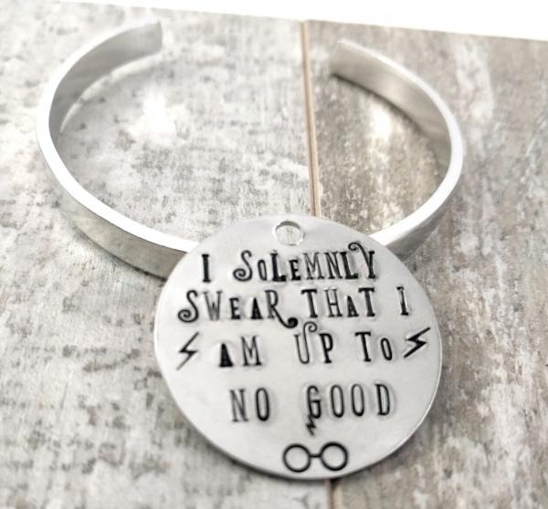 I Solemnly Swear that I am up to No Good Dog Tag picture