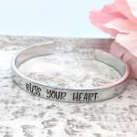 Bless Your Heart Cuff Bracelet