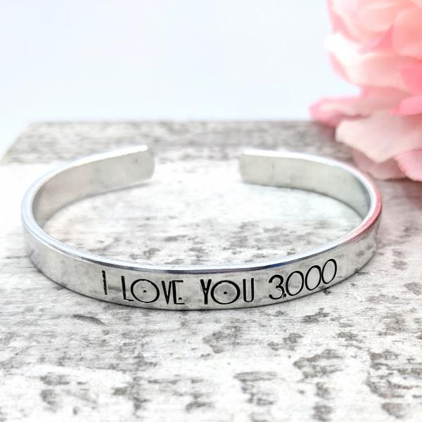 I Love You 3,000 Cuff Bracelet