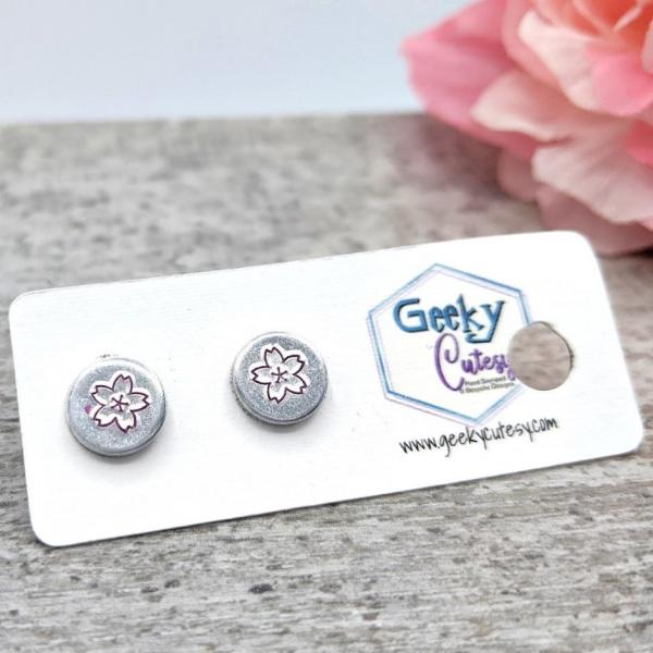 Cherry Blossom Stud Earrings