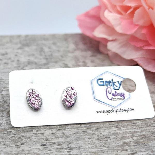 Cherry Blossom Bunch Stud Earrings