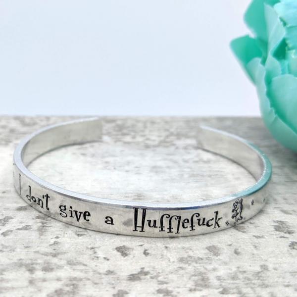 I Don't Give a Hufflefuck Cuff Bracelet