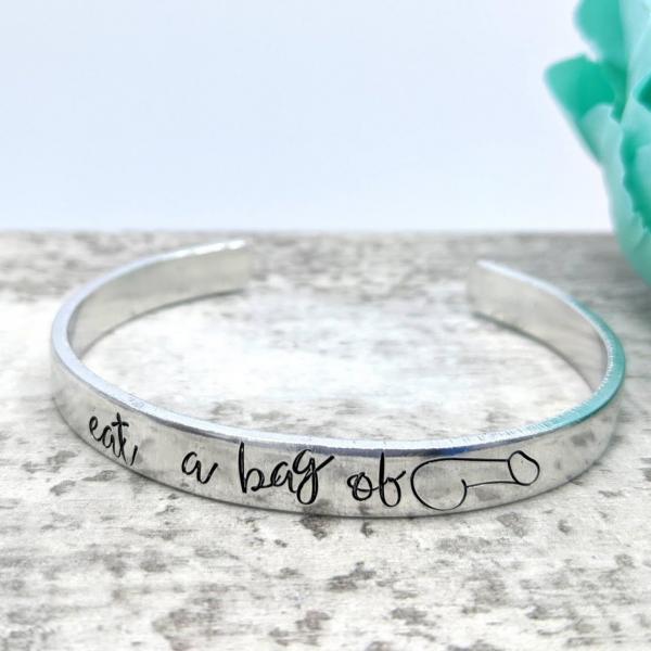 Eat a Bag of Dicks Cuff Bracelet