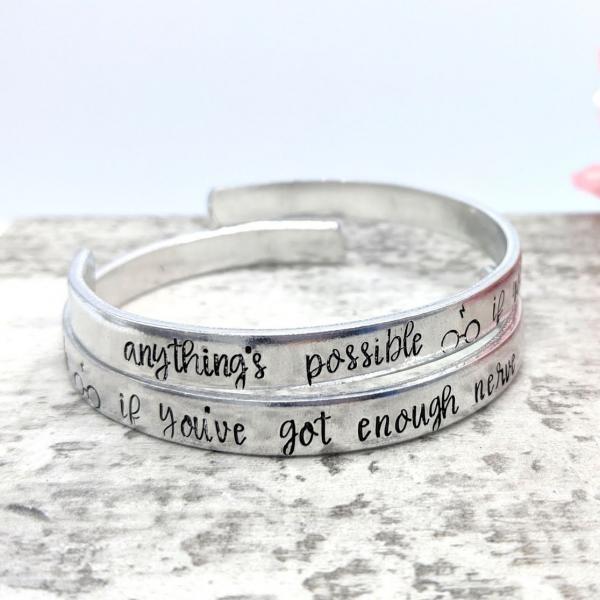 Anything's Possible If You've Got Enough Nerve HP Cuff Bracelet