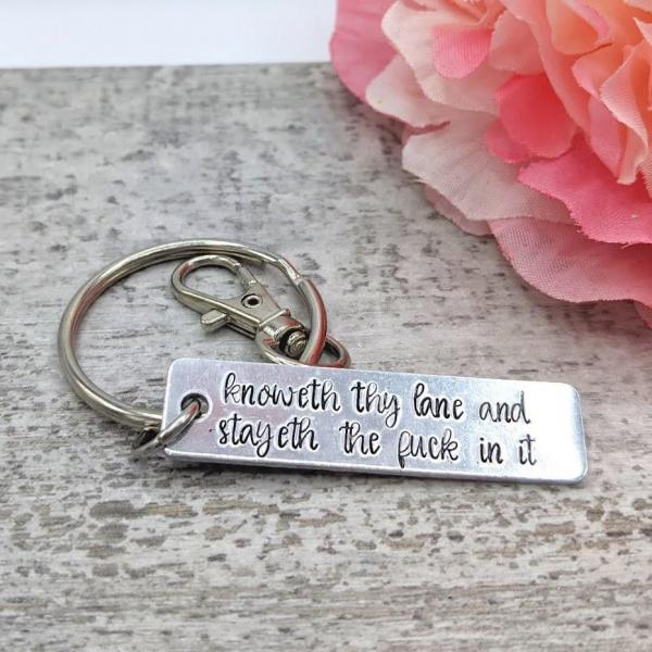 Knoweth Thy Lane Keychain